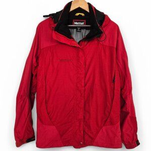 Marmot Hooded Winter Mountain Jacket Women's Tech Pocket Mesh Lined Snow Ski L